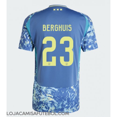 Camisa de Futebol Ajax Steven Berghuis #23 Equipamento Secundário 2024-25 Manga Curta